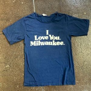 Vintage I LOVE YOU MILWAUKEE shirt